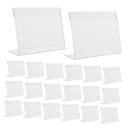 Tofficu 20 Stück Teiliges Acryl Preisschild Aufsteller Klare Förmige Etikettenhalter für Büro Restaurant Buffet Bruchsicherer Transparenter Tischaufsteller für Namens und Preisschilder Tofficu 20 Stück Teiliges Acryl Preisschild Aufsteller Klare Förmige Etikettenhalter für Büro Restaurant Buffet Bruchsicherer Transparenter Tischaufsteller für Namens und Preisschilder von Tofficu