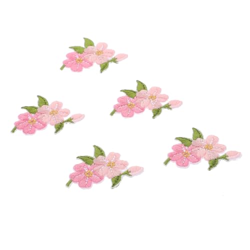 Tofficu 20 Stück Teiliges Bestickte Blumen Applikationen zum Aufbügeln und Aufnähen Strapazierfähige DIY Stoffflicken für Kleidung Taschen Jeans Hüte und Bastelprojekte von Tofficu