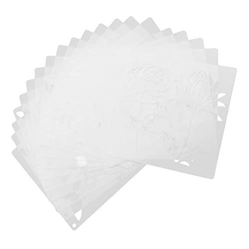 Tofficu 20 Stück Teiliges Blumen Malschablonen aus Pet Wiederverwendbare Waschbare DIY Schablonen für Bastelarbeiten Wanddekoration und Malprojekte Vielseitige Muster für Kreative Tofficu 20 Stück Teiliges Blumen Malschablonen aus Pet Wiederverwendbare Waschbare DIY Schablonen für Bastelarbeiten Wanddekoration und Malprojekte Vielseitige Muster für Kreative von Tofficu