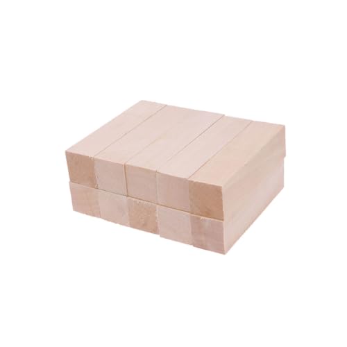 Tofficu 20 Stück Teiliges DIY Lindenholz Bastelset Glatte Holzplatten für Schnitzen Holzklötze zum Bemalen und Heimwerkerprojekte Hochwertiges Bassholz für Kreative Holzarbeiten von Tofficu