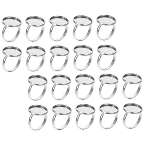 Tofficu 20 Stück Teiliges Edelstahl Ringrohling Einstellbar Langlebig DIY Schmuckherstellung Zubehör Fingerschmuck Basis für Individuelle Ringe Handarbeit Tofficu 20 Stück Teiliges Edelstahl Ringrohling Einstellbar Langlebig DIY Schmuckherstellung Zubehör Fingerschmuck Basis für Individuelle Ringe Handarbeit von Tofficu