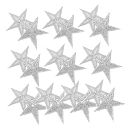 Tofficu 20 Stück Teiliges Fünfzackiger Bestickter Stern Aufnäher zum Aufnähen und Aufbügeln Silberfarbene DIY Applikationen für Kleidung Rucksäcke Hüte und Jacken Langlebig und Farbecht Tofficu 20 Stück Teiliges Fünfzackiger Bestickter Stern Aufnäher zum Aufnähen und Aufbügeln Silberfarbene DIY Applikationen für Kleidung Rucksäcke Hüte und Jacken Langlebig und Farbecht von Tofficu