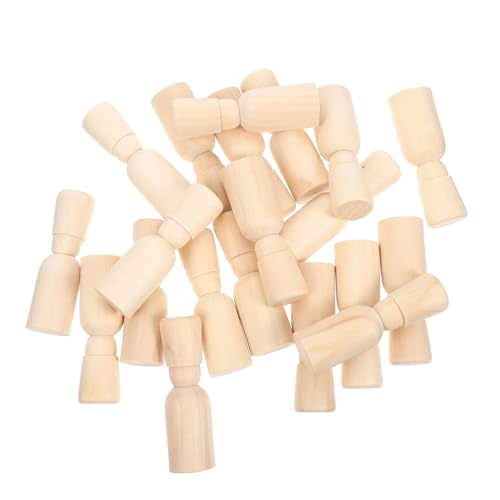 Tofficu 20 Stück Teiliges Holz puppen zum Bemalen Unvollendete Holzfiguren mit Kappe DIY Bastelset für Kreative Dekoration und Pädagogisches für Bastler Tofficu 20 Stück Teiliges Holz puppen zum Bemalen Unvollendete Holzfiguren mit Kappe DIY Bastelset für Kreative Dekoration und Pädagogisches für Bastler von Tofficu