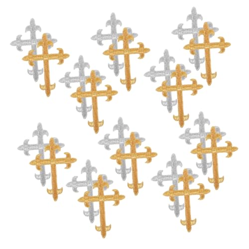 Tofficu 20 Stück Teiliges Kreuz Aufnäher zum Aufbügeln Bestickte Patches mit Glänzenden Pailletten Waschbeständig Vielseitig für Baumwolle Leinen Denim DIY Kleidung Jacken Rucksäcke Tofficu 20 Stück Teiliges Kreuz Aufnäher zum Aufbügeln Bestickte Patches mit Glänzenden Pailletten Waschbeständig Vielseitig für Baumwolle Leinen Denim DIY Kleidung Jacken Rucksäcke von Tofficu