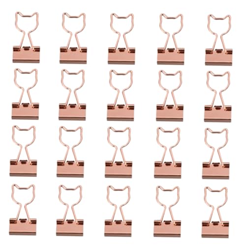 Tofficu 20 Stück Teiliges Metall Clips für Aktenorganisation Roségold Katzen Design Praktische Büroklammern zum Ordnen von Dokumenten Vielseitige Papierklemmen für Schule Büro und Zuhause Tofficu 20 Stück Teiliges Metall Clips für Aktenorganisation Roségold Katzen Design Praktische Büroklammern zum Ordnen von Dokumenten Vielseitige Papierklemmen für Schule Büro und Zuhause von Tofficu