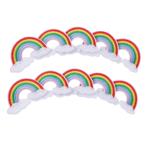 Tofficu 20 Stück Teiliges Regenbogen Muster Bügelbilder Aufnäher Stickstoff für Kleidung Reparatur und Dekoration von Jeans Jacken Rucksäcken als Vielseitiges Textil Zubehör Tofficu 20 Stück Teiliges Regenbogen Muster Bügelbilder Aufnäher Stickstoff für Kleidung Reparatur und Dekoration von Jeans Jacken Rucksäcken als Vielseitiges Textil Zubehör von Tofficu