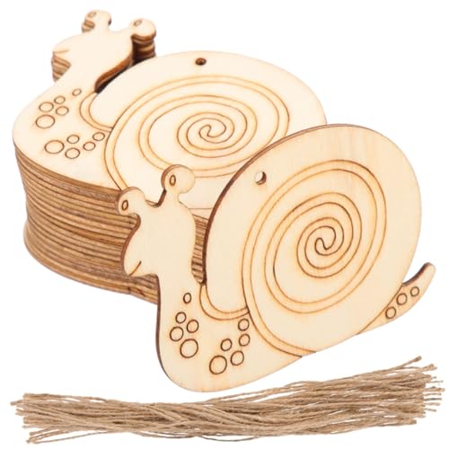 Tofficu 20 Stück Teiliges Schneckenförmige Unlackierte Holzscheiben mit Aufhängeseil DIY Handgemachte Holzdekoration für Originelles Basteln und Heimdekor Sichere Naturholzstücke zum Tofficu 20 Stück Teiliges Schneckenförmige Unlackierte Holzscheiben mit Aufhängeseil DIY Handgemachte Holzdekoration für Originelles Basteln und Heimdekor Sichere Naturholzstücke zum von Tofficu