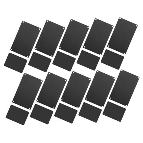 Tofficu 20 Stück Teiliges Schwarze Aluminium Türschilder mit Löchern Robuste Metallblanko Schilder für DIY Gravur Vielseitige Metallplatten zum Basteln und Drucken Tofficu 20 Stück Teiliges Schwarze Aluminium Türschilder mit Löchern Robuste Metallblanko Schilder für DIY Gravur Vielseitige Metallplatten zum Basteln und Drucken von Tofficu