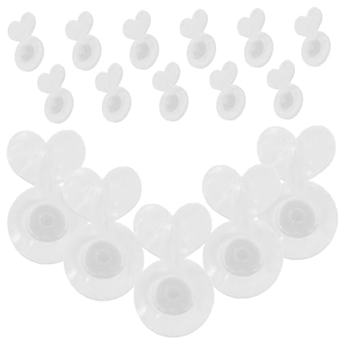 Tofficu 20 Stück Teiliges Silikon Ohrstecker Verschluss Transparente Ohrring Stopper für Schweren Schmuck Sichere und Bequeme Ohrring Rückseiten für Damen und Herren Tofficu 20 Stück Teiliges Silikon Ohrstecker Verschluss Transparente Ohrring Stopper für Schweren Schmuck Sichere und Bequeme Ohrring Rückseiten für Damen und Herren von Tofficu