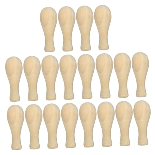 Tofficu 20 Stück Teiliges Stempelgriff Holz Langlebig und Ergonomisch Kompatibel mit Verschiedenen Stempelköpfen und Löffeln für Hochzeiten Geburtstage Scrapbooking und von Tofficu