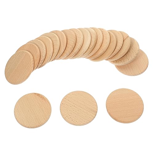 Tofficu 20 Stück Unbearbeitete Holzscheiben Runde DIY Holzdiscs Buchenholz für Bastelprojekte Figuren Bemalen Hochzeits und Partydekorationen Tofficu 20 Stück Unbearbeitete Holzscheiben Runde DIY Holzdiscs Buchenholz für Bastelprojekte Figuren Bemalen Hochzeits und Partydekorationen von Tofficu