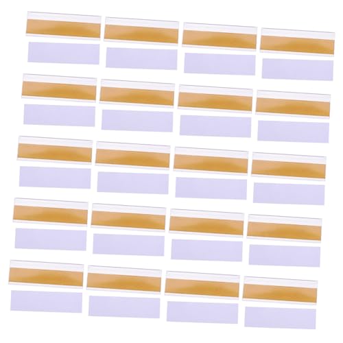 Tofficu 20 Stücke Transparente Etikettenhalter Für Regalpreisschilder Bürodokumentenklassifizierung Bibliothekszubehör Lagerorganisation Tofficu 20 Stücke Transparente Etikettenhalter Für Regalpreisschilder Bürodokumentenklassifizierung Bibliothekszubehör Lagerorganisation von Tofficu
