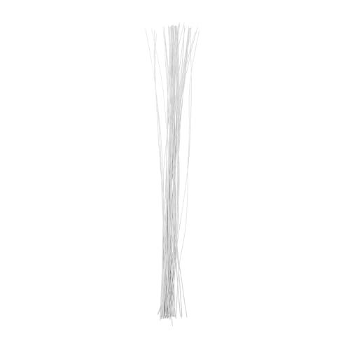 Tofficu 200 Stück Blumendraht, 24 Gauge White Florist Draht Blumendraht Stiele Blumendraht für Kunsthandwerk, Blumenstrauß Stiel Wrapping, Kranz machen, künstliche Blumenarrangement Zubehör von Tofficu