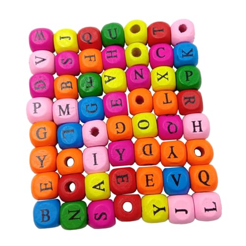 Tofficu 200 Stück Bunte Holzbuchstabenwürfelperlen Leichtes DIY Schmuckzubehör für Armbänder Halsketten Kreative Namensgestaltung Langlebige Holzperlen für Bastelprojekte Tofficu 200 Stück Bunte Holzbuchstabenwürfelperlen Leichtes DIY Schmuckzubehör für Armbänder Halsketten Kreative Namensgestaltung Langlebige Holzperlen für Bastelprojekte von Tofficu