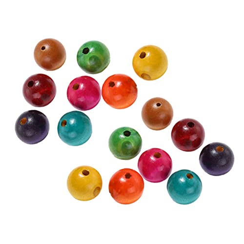 Tofficu 200 Stück Bunte Holzperlen DIY Bastelperlen Runde Naturholz Schmuckzubehör für Basteln und Heimdekoration Tofficu 200 Stück Bunte Holzperlen DIY Bastelperlen Runde Naturholz Schmuckzubehör für Basteln und Heimdekoration von Tofficu
