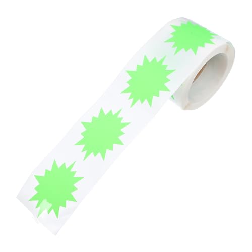 Tofficu 200 Stück Fluoreszierende Burst für Garage Verkaufspreisschilder Vielseitige Aufkleber für Märkte Hellgrün für Kreative Projekte und Beschriftungen Tofficu 200 Stück Fluoreszierende Burst für Garage Verkaufspreisschilder Vielseitige Aufkleber für Märkte Hellgrün für Kreative Projekte und Beschriftungen von Tofficu