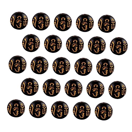 Tofficu 200 Stück Gebetsperlen Charme Bastelperlen selber machen Schmuckzubehör selber machen runde lose Perlen lose Abstandsperlen schmuck DIY materialien Acryl Black Tofficu 200 Stück Gebetsperlen Charme Bastelperlen selber machen Schmuckzubehör selber machen runde lose Perlen lose Abstandsperlen schmuck DIY materialien Acryl Black von Tofficu