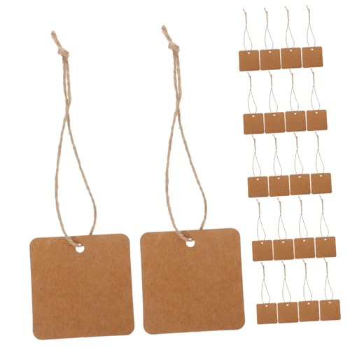 Tofficu 200 Stück Geschenkanhänger aus Kraftpapier mit Juteschnur Blanko Quadratische Preisschilder Robuste Vielseitige Etiketten für Kleidung DIY projekte Schmuck und Tofficu 200 Stück Geschenkanhänger aus Kraftpapier mit Juteschnur Blanko Quadratische Preisschilder Robuste Vielseitige Etiketten für Kleidung DIY projekte Schmuck und von Tofficu