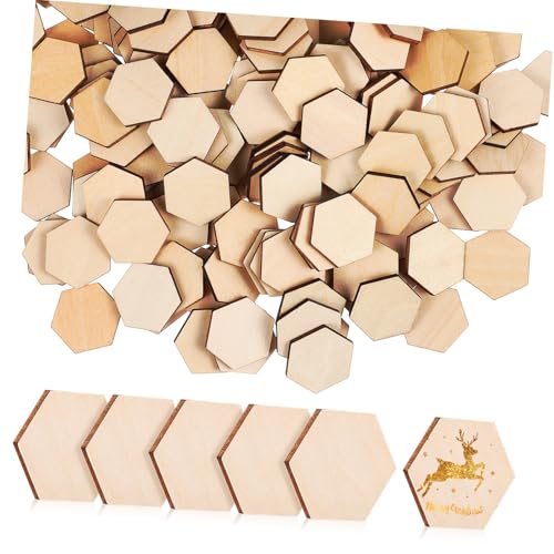 Tofficu 200 Stück Hexagon Holzscheiben Unbehandelte Holzstücke aus Buche Für DIY Basteln Weihnachtsdeko Geburtstag Hochzeit Indoor Dekoration Robust und Leicht Tofficu 200 Stück Hexagon Holzscheiben Unbehandelte Holzstücke aus Buche Für DIY Basteln Weihnachtsdeko Geburtstag Hochzeit Indoor Dekoration Robust und Leicht von Tofficu