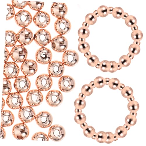 Tofficu 200 Stück Kupfer Spacer Perlen Metallperlen für DIY Schmuckherstellung Armbänder Halsketten Zubehör Kupferfarbene Zwischenperlen zum Auffädeln und Basteln Tofficu 200 Stück Kupfer Spacer Perlen Metallperlen für DIY Schmuckherstellung Armbänder Halsketten Zubehör Kupferfarbene Zwischenperlen zum Auffädeln und Basteln von Tofficu