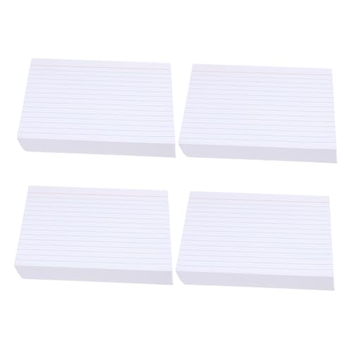 Tofficu 200 Stück Liniert Karteikarten Blanko Notizkarten für Lehrer und Schüler für Notizen Lernen und Diy Projekte Hochwertiges Papier mit Klaren und Praktischem Design von Tofficu