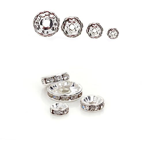Tofficu 200 Stück Metall Spacer Perlen Rad Kreis Abstandshalter DIY Schmuck Zubehör für Armband Herstellung und Bastelperlen Langlebig und Vielseitig Einsetzbar Tofficu 200 Stück Metall Spacer Perlen Rad Kreis Abstandshalter DIY Schmuck Zubehör für Armband Herstellung und Bastelperlen Langlebig und Vielseitig Einsetzbar von Tofficu