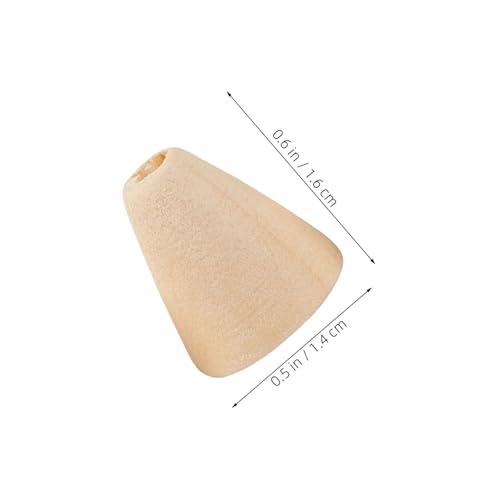 Tofficu 200 Stück Natürliche Holzperlen mit Großem Loch Unbehandelte Spacer Perlen für DIY Schmuckherstellung Makramee Bastelprojekte und Dekorative Handarbeiten von Tofficu