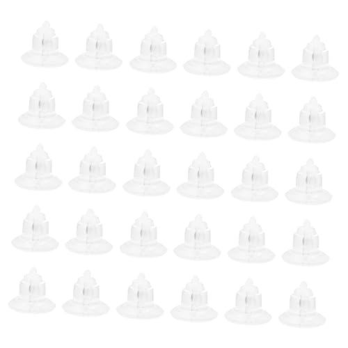 Tofficu 200 Stück Ohrstecker Verschlüsse Soft Gel Praktische Ohrstopper für Schmuck Geeignet für Alltag und Besondere Anlässe von Tofficu