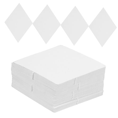 Tofficu 200 Stück Patchwork-Werkzeuge Quilting Vorlagen Stoffmuster Vorlage Papierschablonen Patchwork Quilting Papier Vorlagen DIY Quilt Schablonen Quilling-Papier Patchwork-Vorlagen Weiß von Tofficu