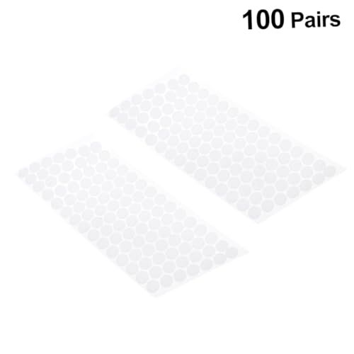 Tofficu 200 Stück Rund Selbstklebende Klettpunkte Weiß Doppelseitig Stark Haftend Wasserfest Polyester Nylon Klettband Aufkleber für Wand Boden Anwendungen Tofficu 200 Stück Rund Selbstklebende Klettpunkte Weiß Doppelseitig Stark Haftend Wasserfest Polyester Nylon Klettband Aufkleber für Wand Boden Anwendungen von Tofficu