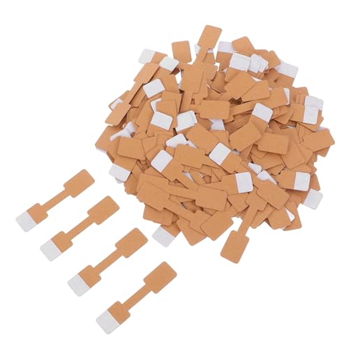 Tofficu 200 Stück Selbstklebende Braune Papier Preisschilder Rechteckige Schmuckanhänger mit Großzügigem Beschriftungsbereich für Halsketten Ringe Armbänder Professionelle Etiketten Tofficu 200 Stück Selbstklebende Braune Papier Preisschilder Rechteckige Schmuckanhänger mit Großzügigem Beschriftungsbereich für Halsketten Ringe Armbänder Professionelle Etiketten von Tofficu