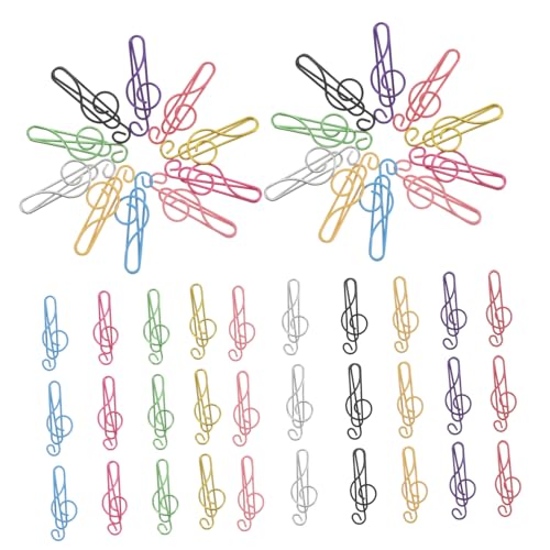 Tofficu 200 Stück Teiliges Bunte Musiknoten Büroklammern Metall Lesezeichen Clips für Schüler Lehrer Schreibtisch Organizer Papierhalter Büro Schule Tofficu 200 Stück Teiliges Bunte Musiknoten Büroklammern Metall Lesezeichen Clips für Schüler Lehrer Schreibtisch Organizer Papierhalter Büro Schule von Tofficu