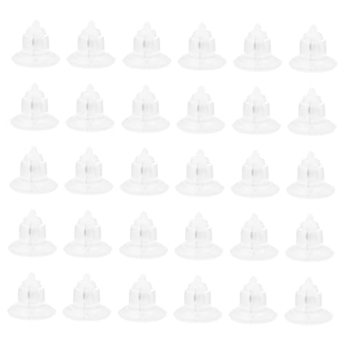 Tofficu 200 Stück Transparente Ohrstecker Verschlüsse aus Hochwertigem Resin Langlebige DIY Ohrring Stopper Weiche Ohrhaken Ersatzteile Sicherer Halt für Ohrstecker Zubehör Tofficu 200 Stück Transparente Ohrstecker Verschlüsse aus Hochwertigem Resin Langlebige DIY Ohrring Stopper Weiche Ohrhaken Ersatzteile Sicherer Halt für Ohrstecker Zubehör von Tofficu