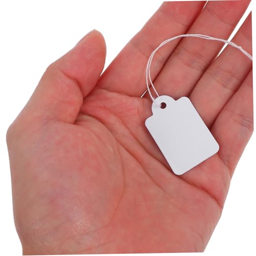 Tofficu 200 Stück Weiße Preisschilder mit Schnur Beidseitig Beschreibbare Etiketten Vielseitige Markierungsetiketten für Einzelhandel Schmuck Kleidung Verkaufsware Tofficu 200 Stück Weiße Preisschilder mit Schnur Beidseitig Beschreibbare Etiketten Vielseitige Markierungsetiketten für Einzelhandel Schmuck Kleidung Verkaufsware von Tofficu