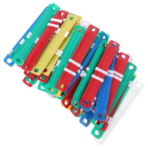 Tofficu 200 Stück Zwei loch Binder Spine Clips Präzise Dokumentenfixierung für Büro und Schule Vielseitige Heftmechanismen für Professionelles Notizbuch Aktenmanagement von Tofficu