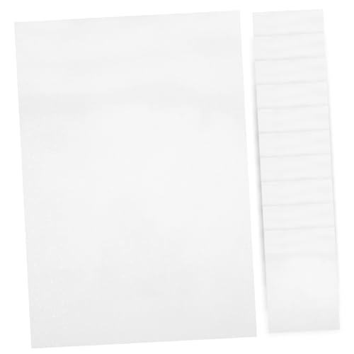 Tofficu 20Blätter Bedruckbares Aufkleberpapier Holografische Transparente Folie Selbstklebende Sticker für Tinten und Kopierdruck für Kunsthandwerk und Etikettierung von Tofficu
