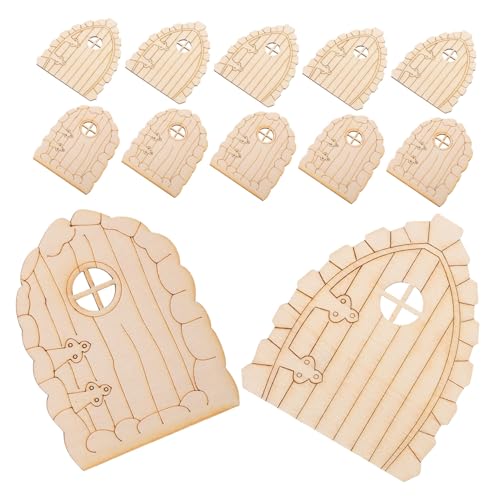 Tofficu 20Stücke Feentüren Holz für Garten Unvollendete DIY Miniatur Dekorationen Gartenzubehör für Feengärten und Puppenhäuser Tofficu 20Stücke Feentüren Holz für Garten Unvollendete DIY Miniatur Dekorationen Gartenzubehör für Feengärten und Puppenhäuser von Tofficu