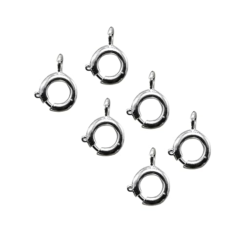 Tofficu 20Stücke Legierungsverschlüsse Für Schmuckherstellung DIY Verbindungselemente Für Halskette Und Armband Hochwertige Federringe Glänzendem Silber von Tofficu