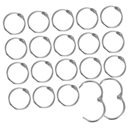 Tofficu 20Stücke Metall Binderinge für Lose Praktische und Stilvolle Buchbinderringe für Scrapbooks Karteikarten und Einfach zu Öffnen Schließen Langlebig Tofficu 20Stücke Metall Binderinge für Lose Praktische und Stilvolle Buchbinderringe für Scrapbooks Karteikarten und Einfach zu Öffnen Schließen Langlebig von Tofficu