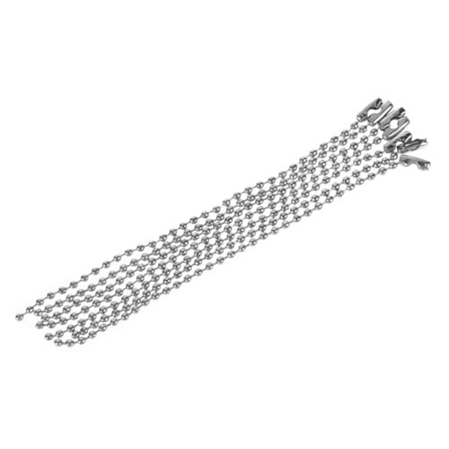 Tofficu 20stücke Pack Metallkugelkette Versilbert Mit Verbindungsverschluss Für Anhänger Und Schlüsselanhänger Silber Tofficu 20stücke Pack Metallkugelkette Versilbert Mit Verbindungsverschluss Für Anhänger Und Schlüsselanhänger Silber von Tofficu