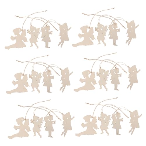 Tofficu 24 Sätze Teiliges Holz mit Unbemalten Feen Ausschnitten DIY für Handgefertigte Holzornamente mit Aufhängung Vielseitige Feen Dekoration für Sommerfeste Halloween und Heimdeko Tofficu 24 Sätze Teiliges Holz mit Unbemalten Feen Ausschnitten DIY für Handgefertigte Holzornamente mit Aufhängung Vielseitige Feen Dekoration für Sommerfeste Halloween und Heimdeko von Tofficu