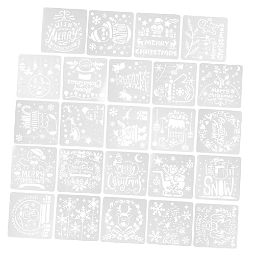 Tofficu 24 Stück Malvorlage Zeichnungsvorlage Weihnachtsmalerei Zeichnungsschablone Weihnachtsvorlagen Malschablonen Zeichenvorlagen Für Weihnachtsschablonen Vorlage Plastik Tofficu 24 Stück Malvorlage Zeichnungsvorlage Weihnachtsmalerei Zeichnungsschablone Weihnachtsvorlagen Malschablonen Zeichenvorlagen Für Weihnachtsschablonen Vorlage Plastik von Tofficu