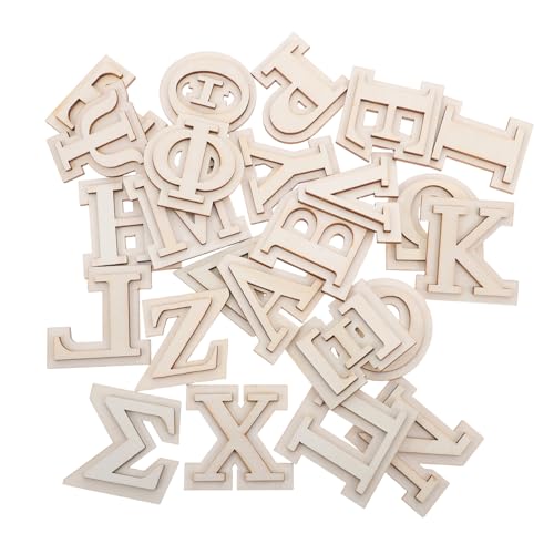 Tofficu 24 Stück Teiliges Doppellagige Holzgriechische Buchstaben Unlackiert DIY Bastelholz Alphabet Holzbuchstaben Wanddeko Handwerksprojekte Tofficu 24 Stück Teiliges Doppellagige Holzgriechische Buchstaben Unlackiert DIY Bastelholz Alphabet Holzbuchstaben Wanddeko Handwerksprojekte von Tofficu