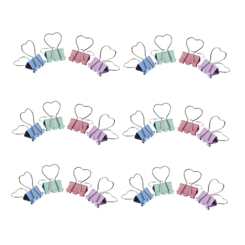 Tofficu 24 Stück Teiliges Herzförmige Metall Binder Clips Stabile Büroklammern für Aktenorganisation Notizen und Scrapbooking Leichte Langlebige Dokumentenhalter für Schule Büro und Tofficu 24 Stück Teiliges Herzförmige Metall Binder Clips Stabile Büroklammern für Aktenorganisation Notizen und Scrapbooking Leichte Langlebige Dokumentenhalter für Schule Büro und von Tofficu