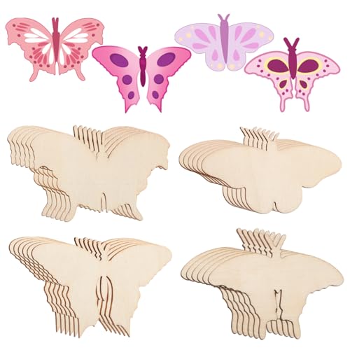 Tofficu 24 Stück Teiliges Holz Schmetterlinge Bastelset zum Bemalen Natürliche DIY Holzfiguren für Kindergeburtstag Vielseitige Holzbastel Deko für Kreative Holzdeko und Feiergestaltung Tofficu 24 Stück Teiliges Holz Schmetterlinge Bastelset zum Bemalen Natürliche DIY Holzfiguren für Kindergeburtstag Vielseitige Holzbastel Deko für Kreative Holzdeko und Feiergestaltung von Tofficu