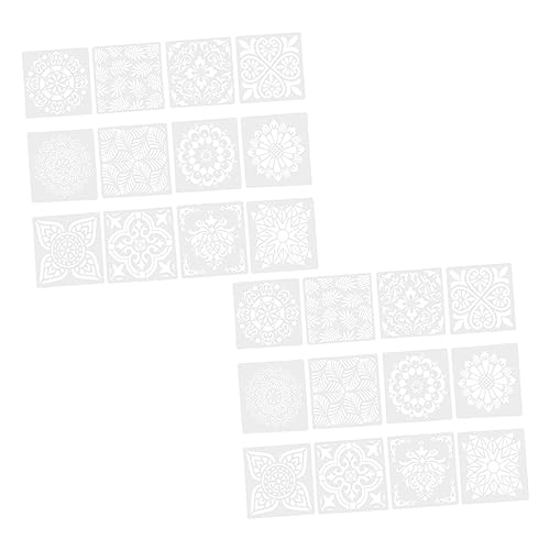 Tofficu 24 Stück Teiliges Wandmalerei Schablonen für DIY Projekte für Kreative Dekorationen Kuchen und Brotmuster Sowie Scrapbooking Tofficu 24 Stück Teiliges Wandmalerei Schablonen für DIY Projekte für Kreative Dekorationen Kuchen und Brotmuster Sowie Scrapbooking von Tofficu