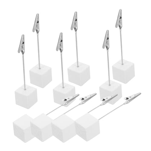 Tofficu 24 Stück Teiliges Weiße Holz memo clip halter Alligator Clips Vielseitig für Notizen Fotos Tischkarten Büro Party Dekoration Handlich und Praktisch von Tofficu