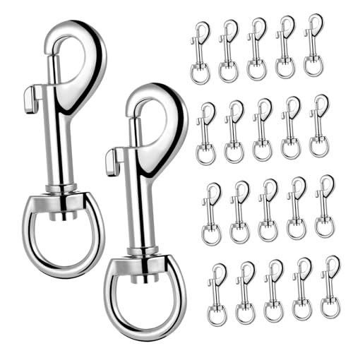 Tofficu 24 Stück Zinklegierung Karabinerhaken mit Drehgelenk Stabile Schnapphaken Vielseitig für Hundeleinen Schlüsselanhänger Rucksack Zubehör Robuste Metallverbindung Tofficu 24 Stück Zinklegierung Karabinerhaken mit Drehgelenk Stabile Schnapphaken Vielseitig für Hundeleinen Schlüsselanhänger Rucksack Zubehör Robuste Metallverbindung von Tofficu