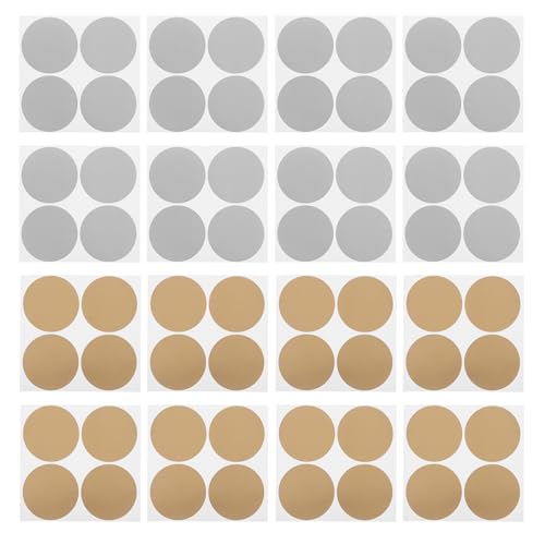 Tofficu 240 Stück DIY Scratch Off Aufkleber Rund Selbstklebende Rubbellose mit Gold Silberfarbener Metallic-beschichtung Schnell Abziehbar Kratzfest für Kleine Unternehmen Spiele und Tofficu 240 Stück DIY Scratch Off Aufkleber Rund Selbstklebende Rubbellose mit Gold Silberfarbener Metallic-beschichtung Schnell Abziehbar Kratzfest für Kleine Unternehmen Spiele und von Tofficu