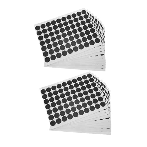 Tofficu 25 Blatt Wasserdichte Runde Aufkleber Schwarze Selbstklebende Punktetiketten Feuchtigkeitsbeständige PVC Etiketten für Markierung Versiegelung Drucken und Beschriftung Langlebig Tofficu 25 Blatt Wasserdichte Runde Aufkleber Schwarze Selbstklebende Punktetiketten Feuchtigkeitsbeständige PVC Etiketten für Markierung Versiegelung Drucken und Beschriftung Langlebig von Tofficu